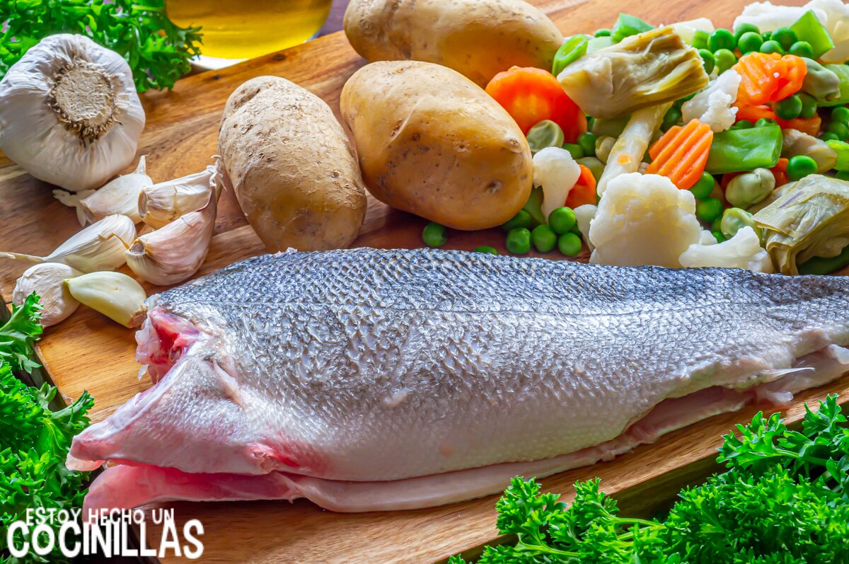 Lubina a la plancha (ingredientes)